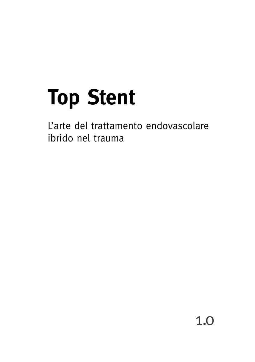 Cover of the Italian edition of Top Stent